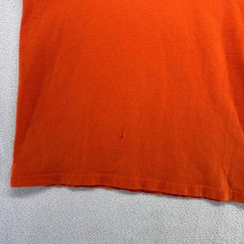 Vintage Nike Shirt Boys Small Orange Tech Bubbles y2k Center Swoosh Graphic y2k